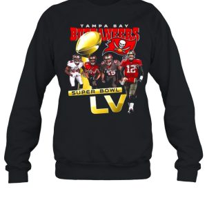 Tom Brady Devin White Lavonte David and Chris Godwin Tampa Bay Buccaneers With Super Bowl Lv 2021 Signatures shirt 3