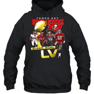 Tom Brady Devin White Lavonte David and Chris Godwin Tampa Bay Buccaneers With Super Bowl Lv 2021 Signatures shirt 4