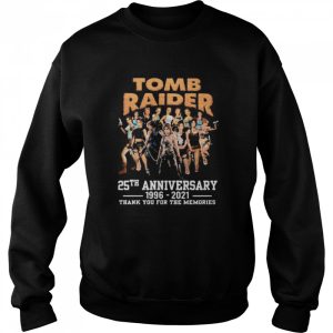 Tomb Raider 25th anniversary 1996 2021 thank you for the memories shirt 4