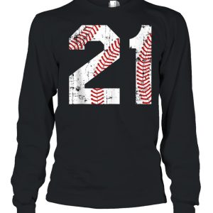 Vintage Baseball 21 Jersey Number shirt 3