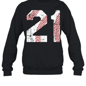 Vintage Baseball 21 Jersey Number shirt 4