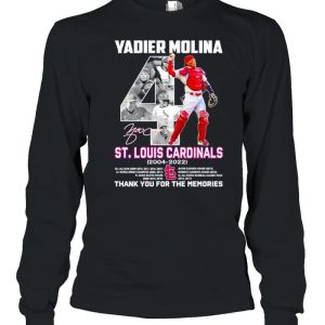 Yadier Molina St Louis Cardinals 2004 2022 signature shirt 3