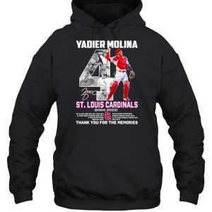 Yadier Molina St Louis Cardinals 2004 2022 signature shirt 5