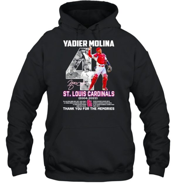 Yadier Molina St Louis Cardinals 2004-2022 signature shirt