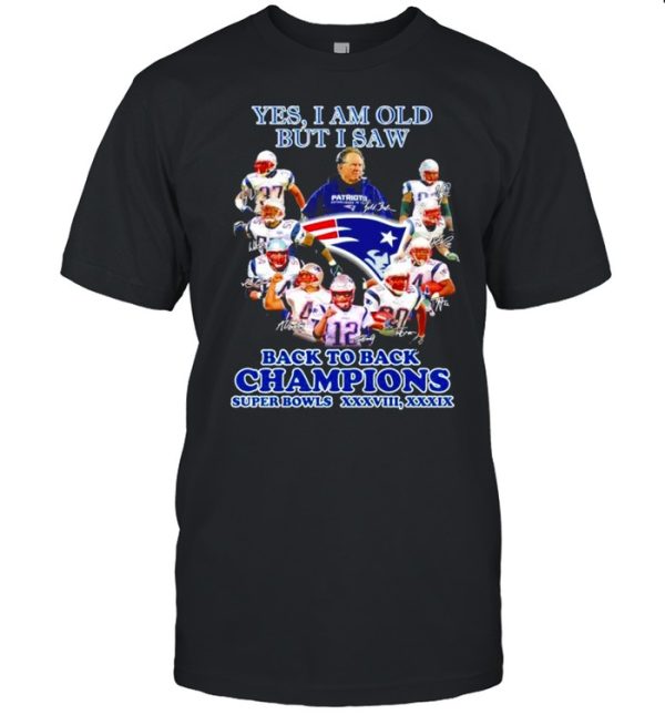 Yes I am old but I saw New England Patriots signatures shirt