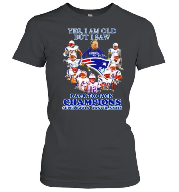 Yes I am old but I saw New England Patriots signatures shirt