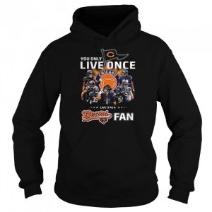 You only live once live it as a Chicago Bears fan signatures shirt 5