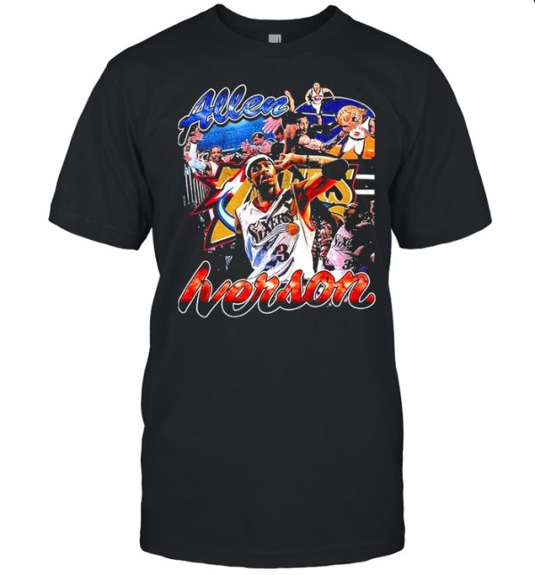 allen iverson the answer philadelphia 76ers shirt