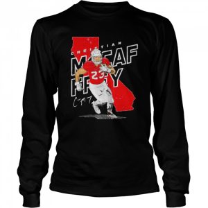 christian McCaffrey San Francisco 49ers player map shirt 3