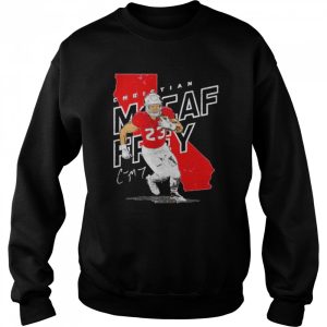 christian McCaffrey San Francisco 49ers player map shirt 4