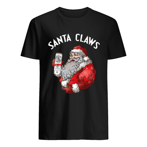 Santa Claws White Claw Christmas Drinking Funny shirt