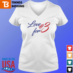 Damar Hamlin Love For #3 Buffalo Bills Football T-Shirt