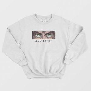 Eren Yeager Eyes Attack On Titan Sweatshirt 4