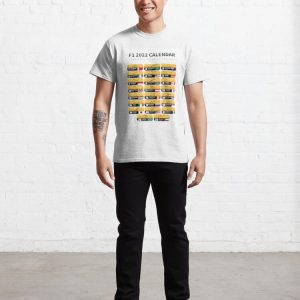 F1 2022 Calendar All Tracks Classic T Shirt