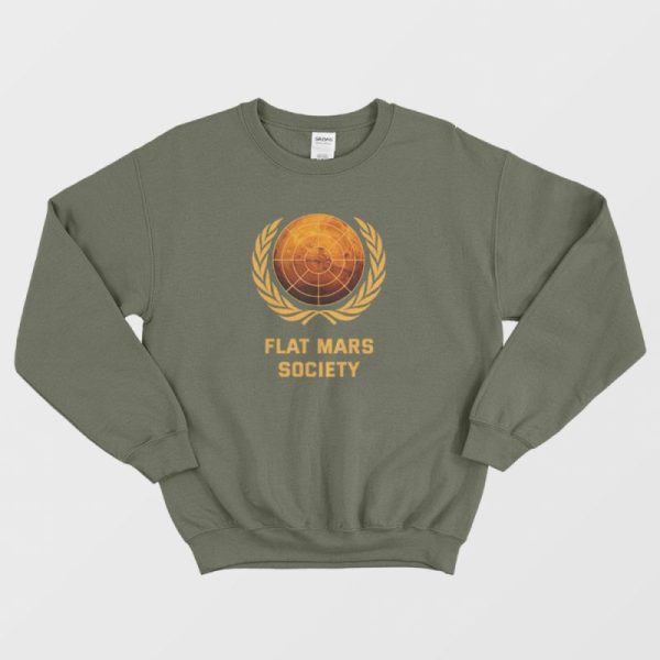 Flat Mars Society Logo Sweatshirt