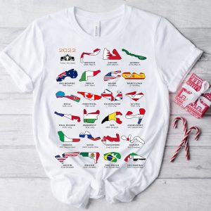 Formula 1 2022 Calendar Detailed Unisex T-Shirt