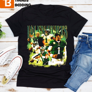 Jalen Hurts Vintage 90s Bootleg Retro T-Shirt