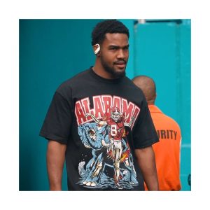 Jaylen Waddle Sana Detroit Alabama Football Shirt