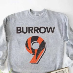 Joe Burrow 9 Cincinnati Football Sweatshirt