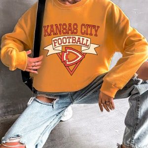 Kansas City Chiefs Football Crewneck Sweatshirt