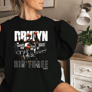 Kevin Durant Kyrie Irving &amp James Harden Brooklyn Trio City Sweatshirt