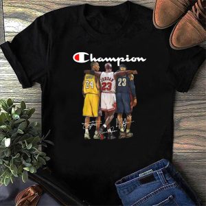 Kobe Bryant Michael Jordan And LeBron James Champion Shirt