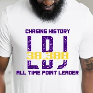 LeBron James All Time Points Leader Breakable Record T-shirt