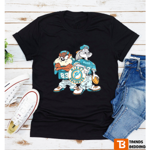 Looney Tunes X Miami Dolphins Team T-shirt