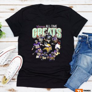 Minnesota Vikings All Time Greats Signatures 2022 Shirt