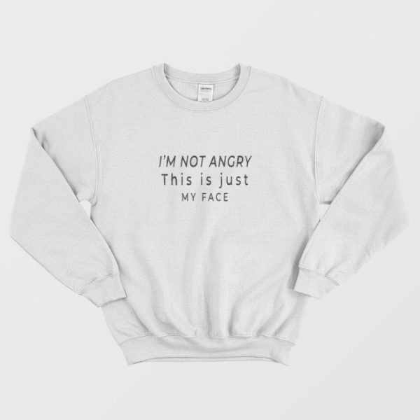 I’M NOT ANGRY This Is Just My Face Clothing Sweatshirt