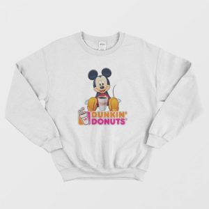 Mickey Mouse Loves Dunkin Donuts Sweatshirt 1 1