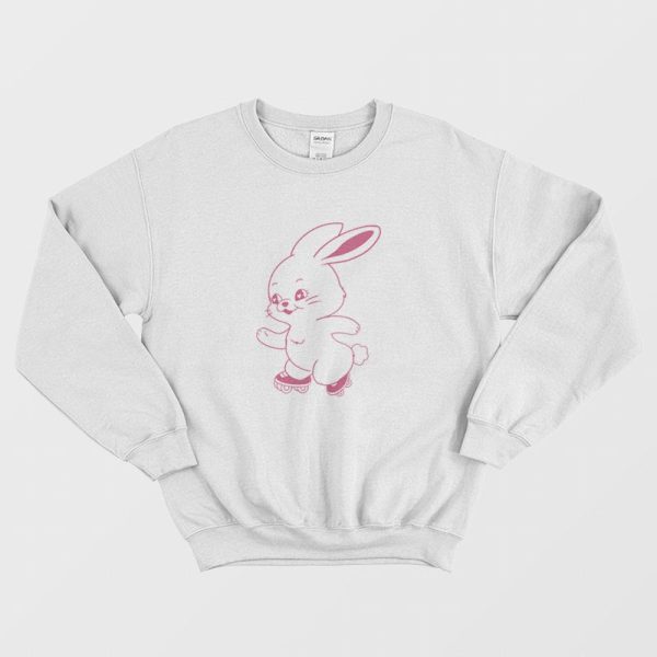 NewJeans Bunny Logo Roller Skate Sweatshirt