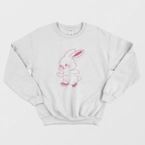 NewJeans Bunny Logo Roller Skate Sweatshirt 3