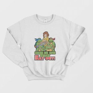 Ninja Turtles Chicks Dig Guys That Eat Out Sweatshirt 4