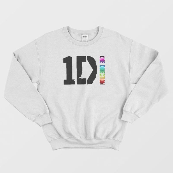 One Direction Logo World Rainbow Sweatshirt