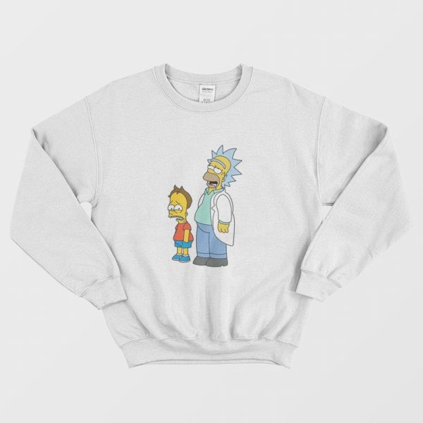 Rick and Morty Simpsons Style Sweatshirt