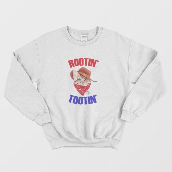 Rootin Tootin Cat Cowboy Vintage Sweatshirt