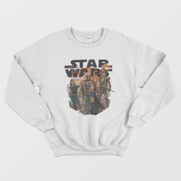 Star Wars The Mandalorian Group Poster Sweatshirt