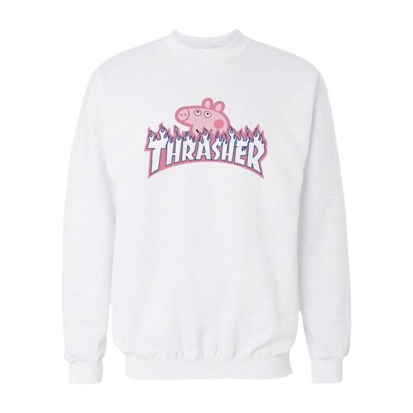 Thrasher Flame Peppa Head Sweatshirt