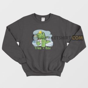 Tree Rex Christmas T Rex Sweatshirt 3