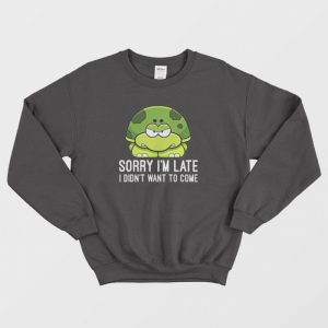 Turtle I Didnt Want To Come Sweatshirt 3