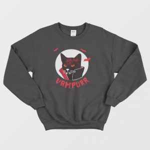 Vampurr Vampire Black Cat Sweatshirt 3