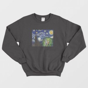 Van Gogh Rick and Morty The Starry Night Sweatshirt 3