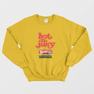 Vintage Wendys Hot N Juicy Burger Sweatshirt 3