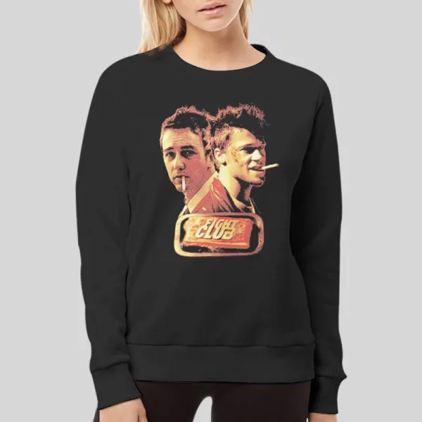 Tyler Durden Edward Norton Brad Pitt Fight Club Hoodie