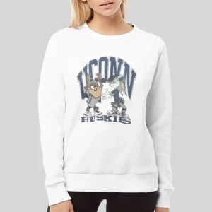 Vintage Huskies Looney Tunes Uconn Hoodie 4