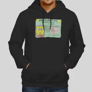 Vintage Inspired Spongebob Driver's License Hoodie 1