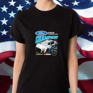 Kohler Generators Champion Goodyear Nascar Ford Car 6 T-Shirt