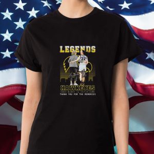 Legends Hawkeyes Coach Bluder And Caitlin Clark Thank You For The Memories T-Shirt