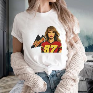 Taylor Swift And Travis Kelce 87 Lover T-Shirt